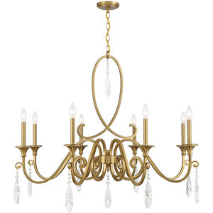 Fairchild 8 Light 42 inch Warm Brass Chandelier Ceiling Light