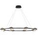 Circolo LED 47.5 inch Black Chandelier Ceiling Light