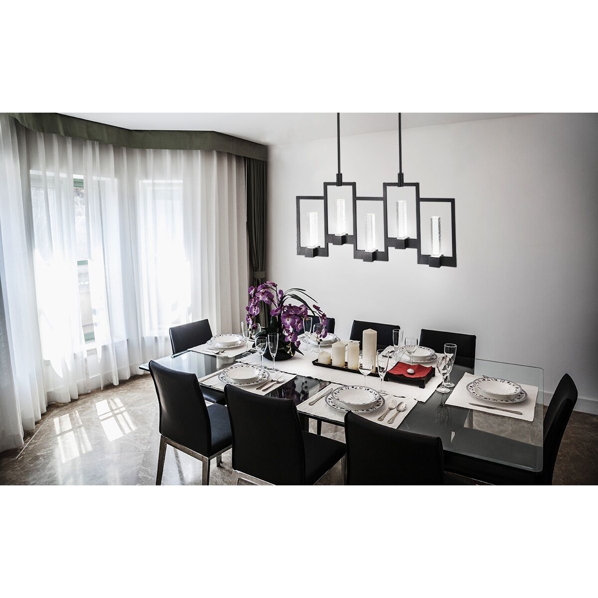 Hanson Linear Chandelier Ceiling Light