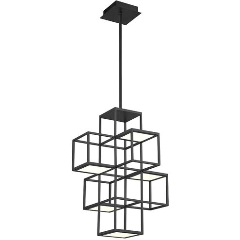 Ferro LED 15.5 inch Black Chandelier Ceiling Light