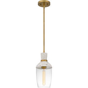 Springsteen 1 Light 6.25 inch Aged Brass Mini Pendant Ceiling Light
