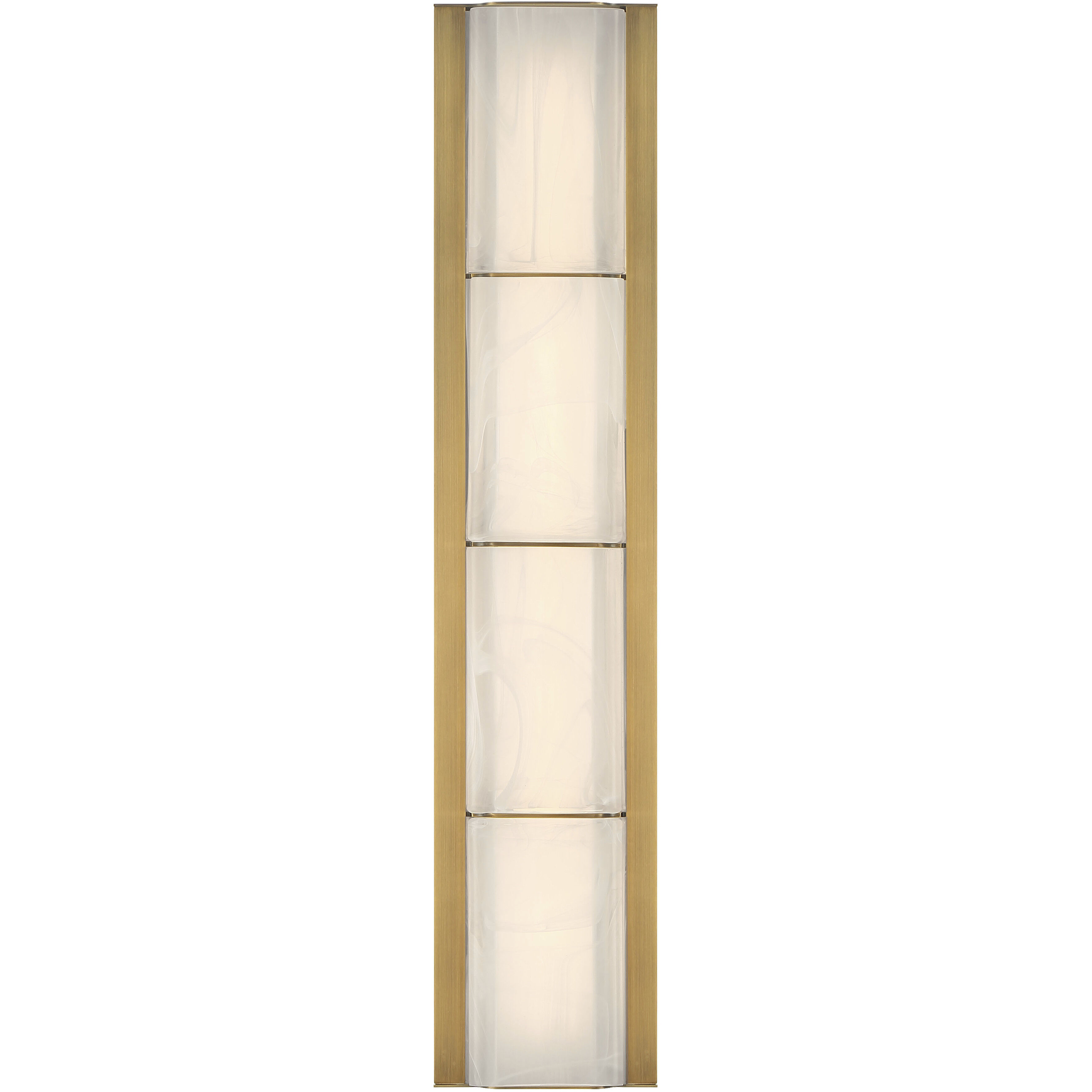 Gibraltar LED 24.5 inch Antique Brass Vanity Light Wall Light