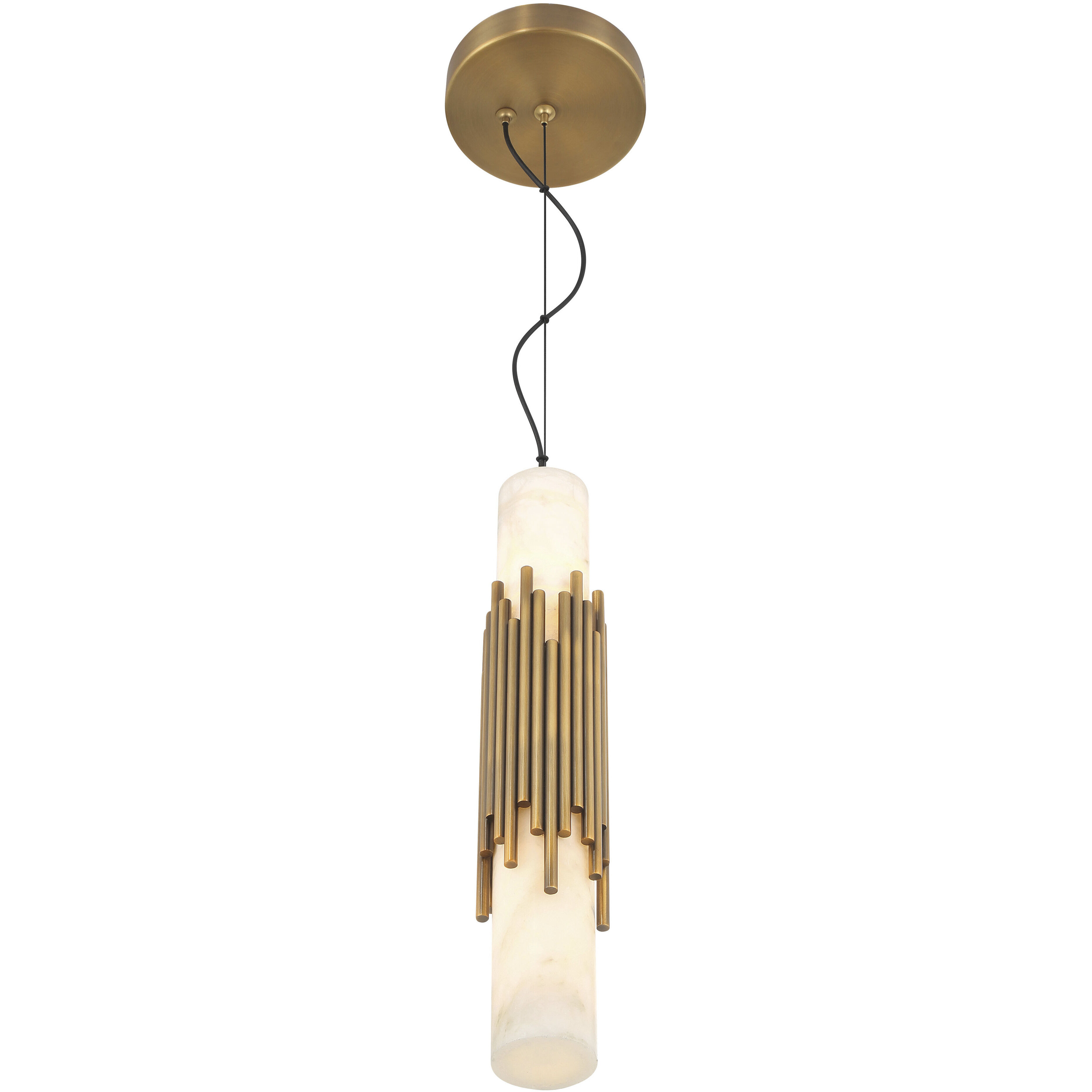 Venna LED 3 inch Antique Brass Pendant Ceiling Light