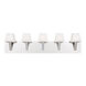 Anglo 5 Light 33 inch Chrome Vanity Light Wall Light