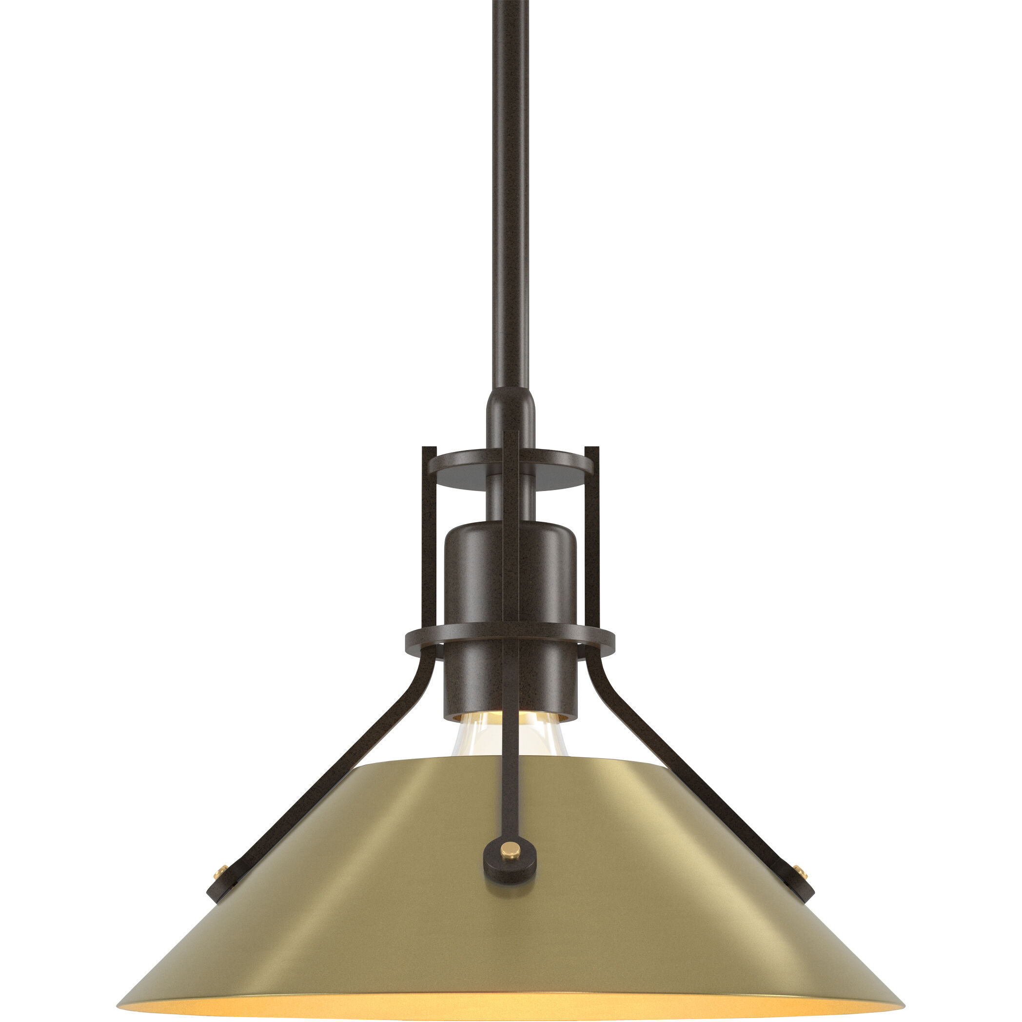 Henry 1 Light 9.2 inch Bronze and Modern Brass Mini Pendant Ceiling Light - Open Box