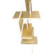 Coburg LED 14 inch Gold Chandelier Ceiling Light