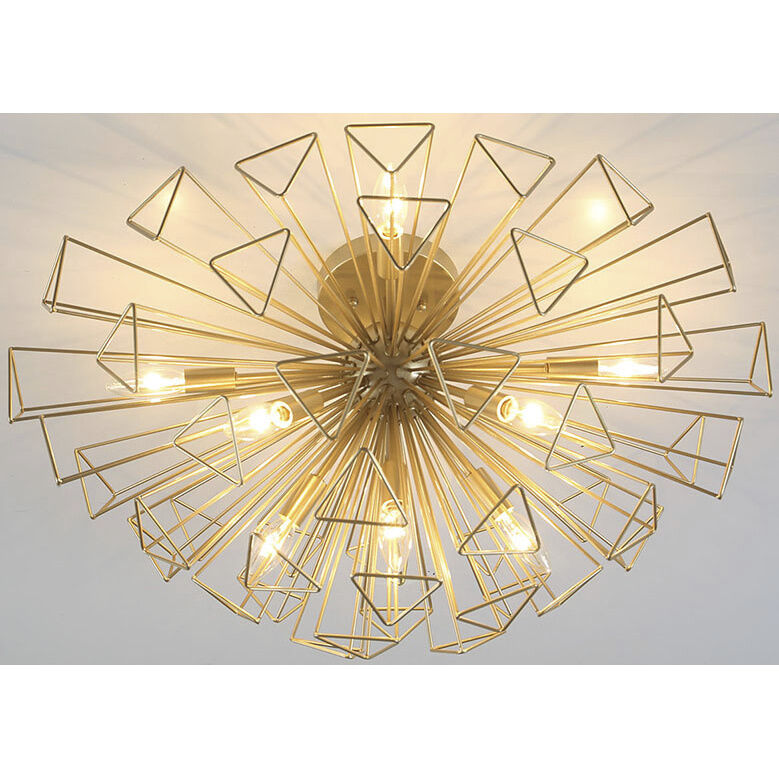Dendelio 9 Light 22.5 inch Gold Chandelier Ceiling Light