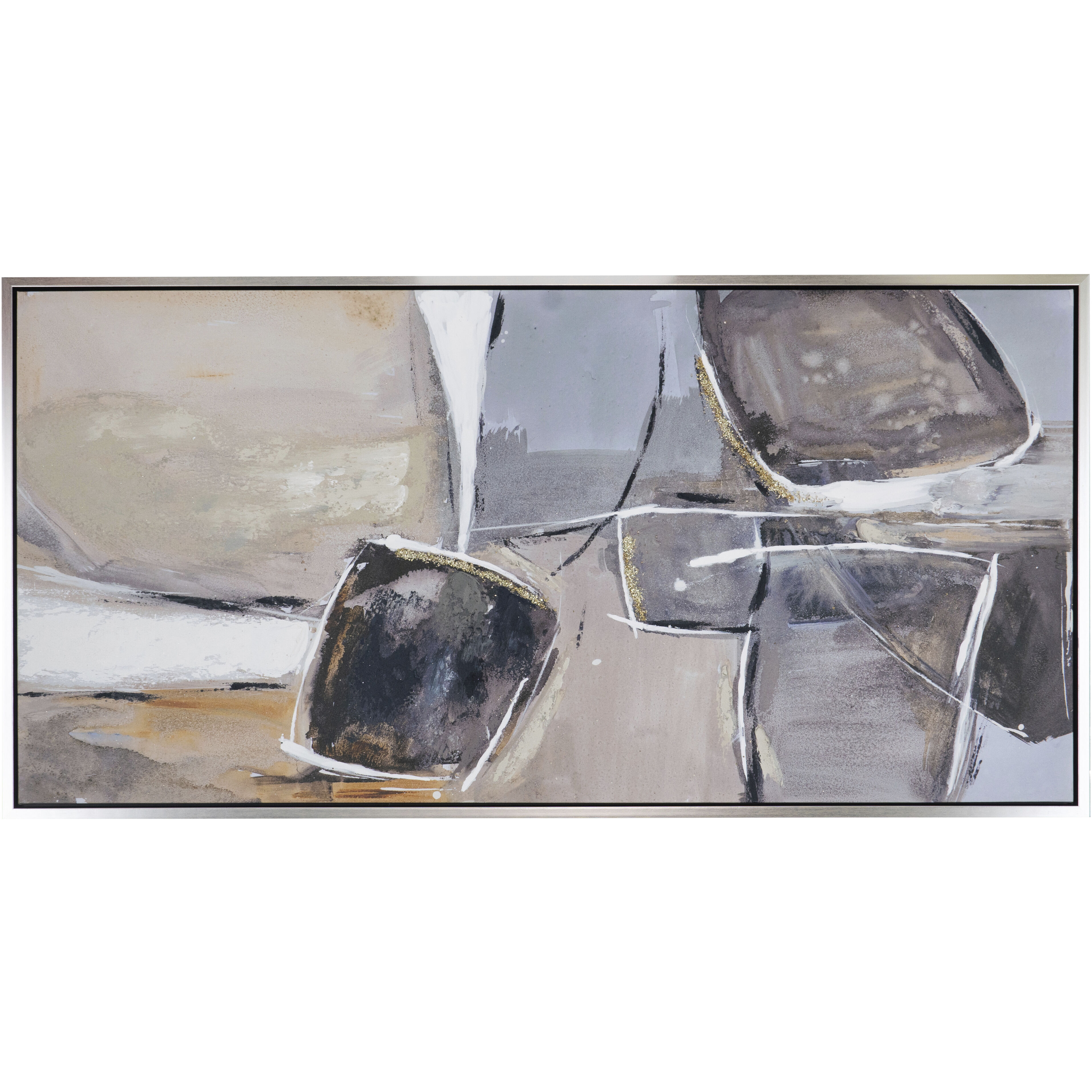 Ice Beige/Gray Wall Art