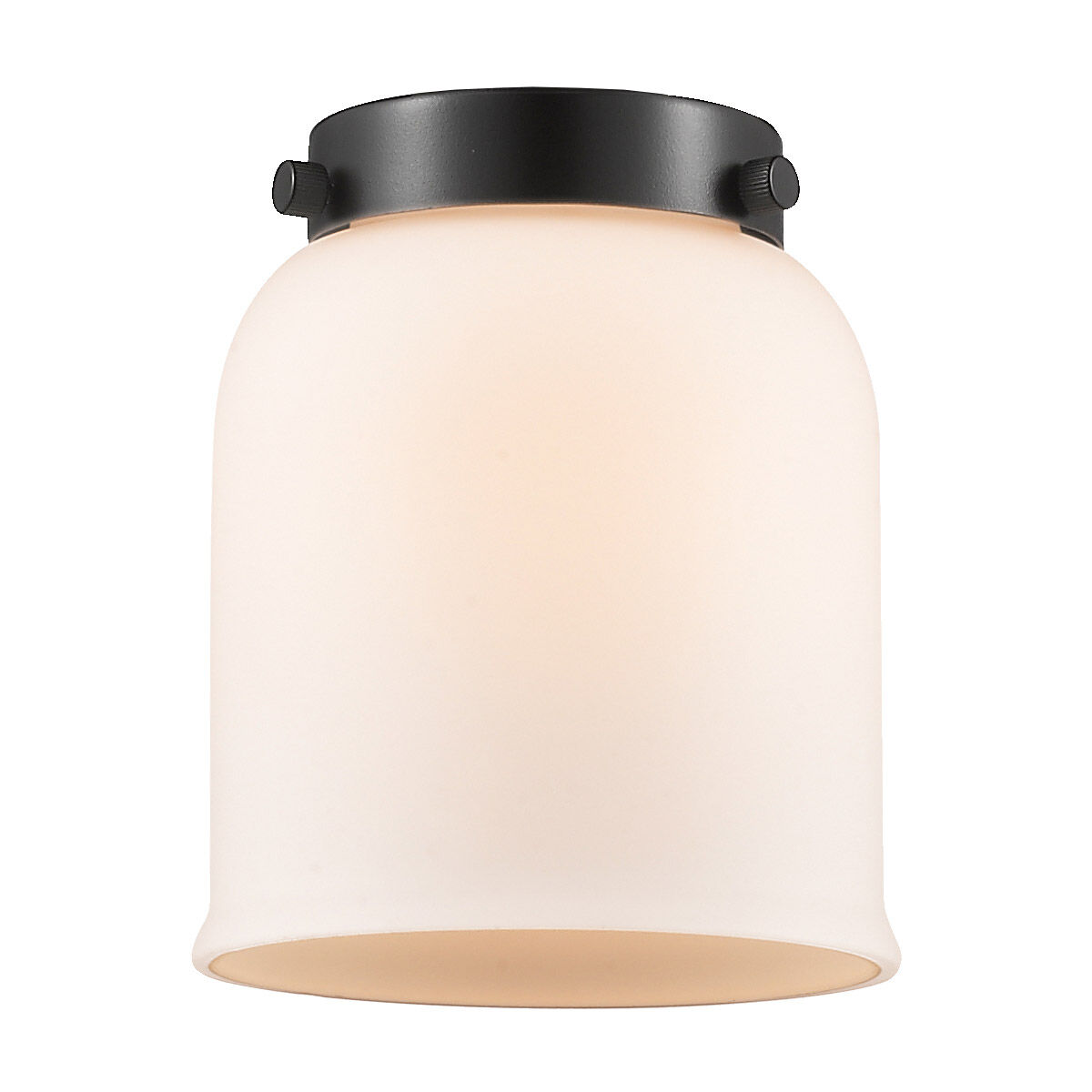 Small Bell Matte White Cased Glass, Small, Bell