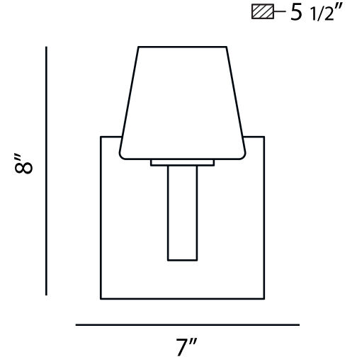 Anglo 1 Light 7 inch Satin Nickel Wall Sconce Wall Light