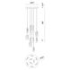 Paget LED 20 inch Chrome Chandelier Ceiling Light