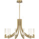Olette 12 Light 36 inch Gold Chandelier Ceiling Light