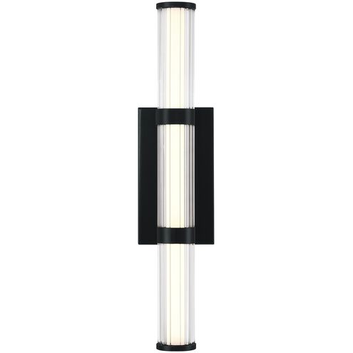Fayton 1 Light 21 inch Black Outdoor Wall Sconce