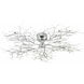 Autumn 20 Light 45 inch Chrome Flush Mount Ceiling Light