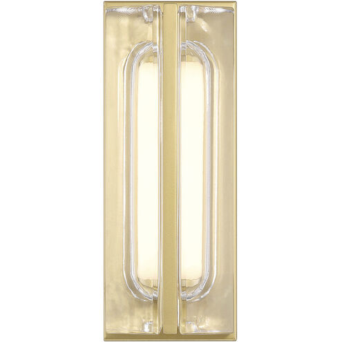Langferd 1 Light 12 inch Gold Outdoor Wall Sconce