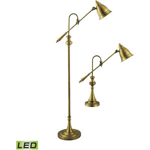 Watson 59 inch 9 watt Brass Floor Lamp Portable Light