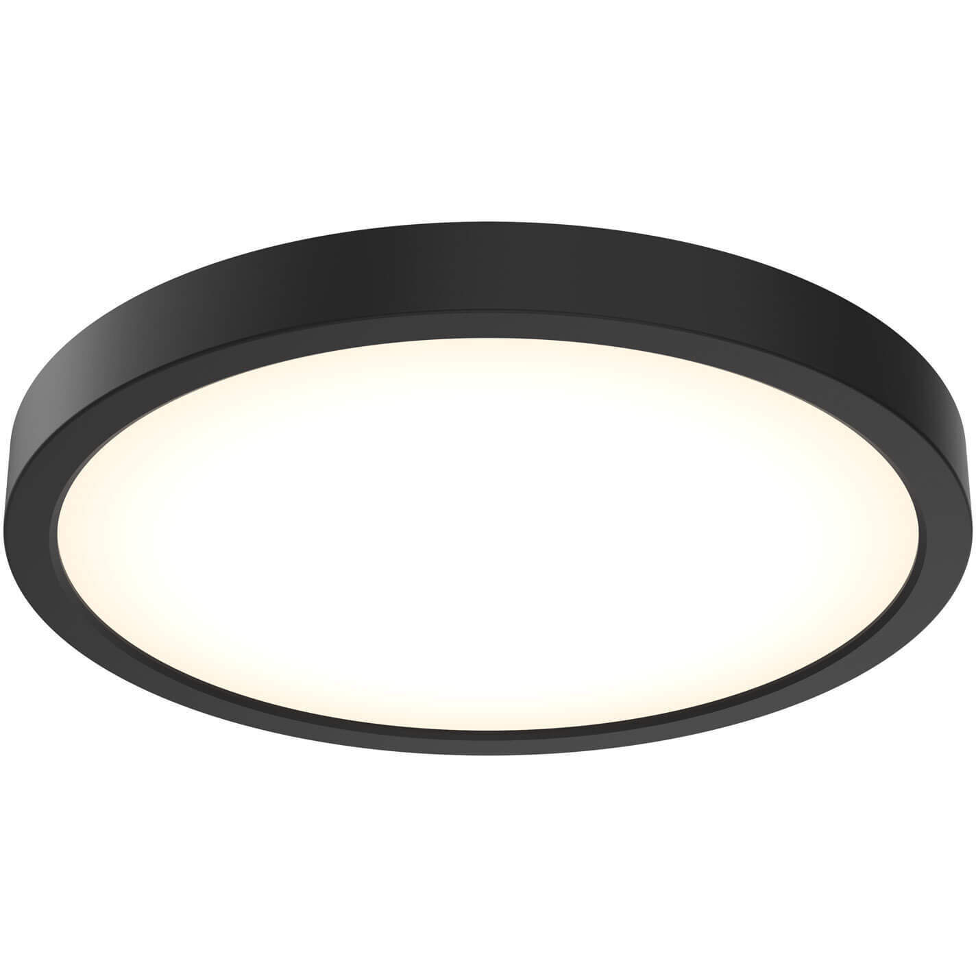 Delta 1 Light 10 inch Black Flushmount Ceiling Light