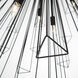 Dendelio 35 Light 54 inch Black Chandelier Ceiling Light