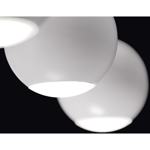 Patruno LED 19 inch Matte White Chandelier Ceiling Light