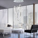 Scoppia LED 38 inch Chrome Chandelier Ceiling Light