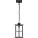 Greyson 1 Light 7.5 inch Brass and Black Outdoor Pendant