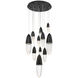 Ecrou 12 Light 29.5 inch Black Chandelier Ceiling Light
