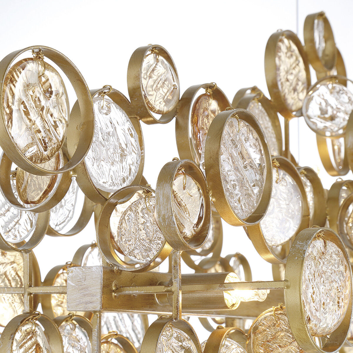 Trento Linear Chandelier Ceiling Light in Gold