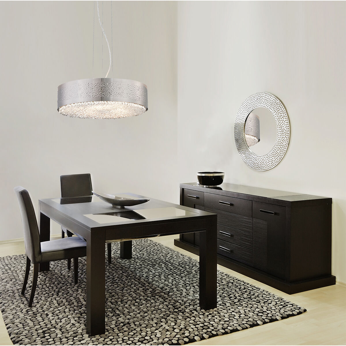 Cara 5 Light 28 inch Satin Nickel Vanity Light Wall Light