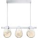 Disuco LED 12.19 inch Chrome Chandeliers Ceiling Light