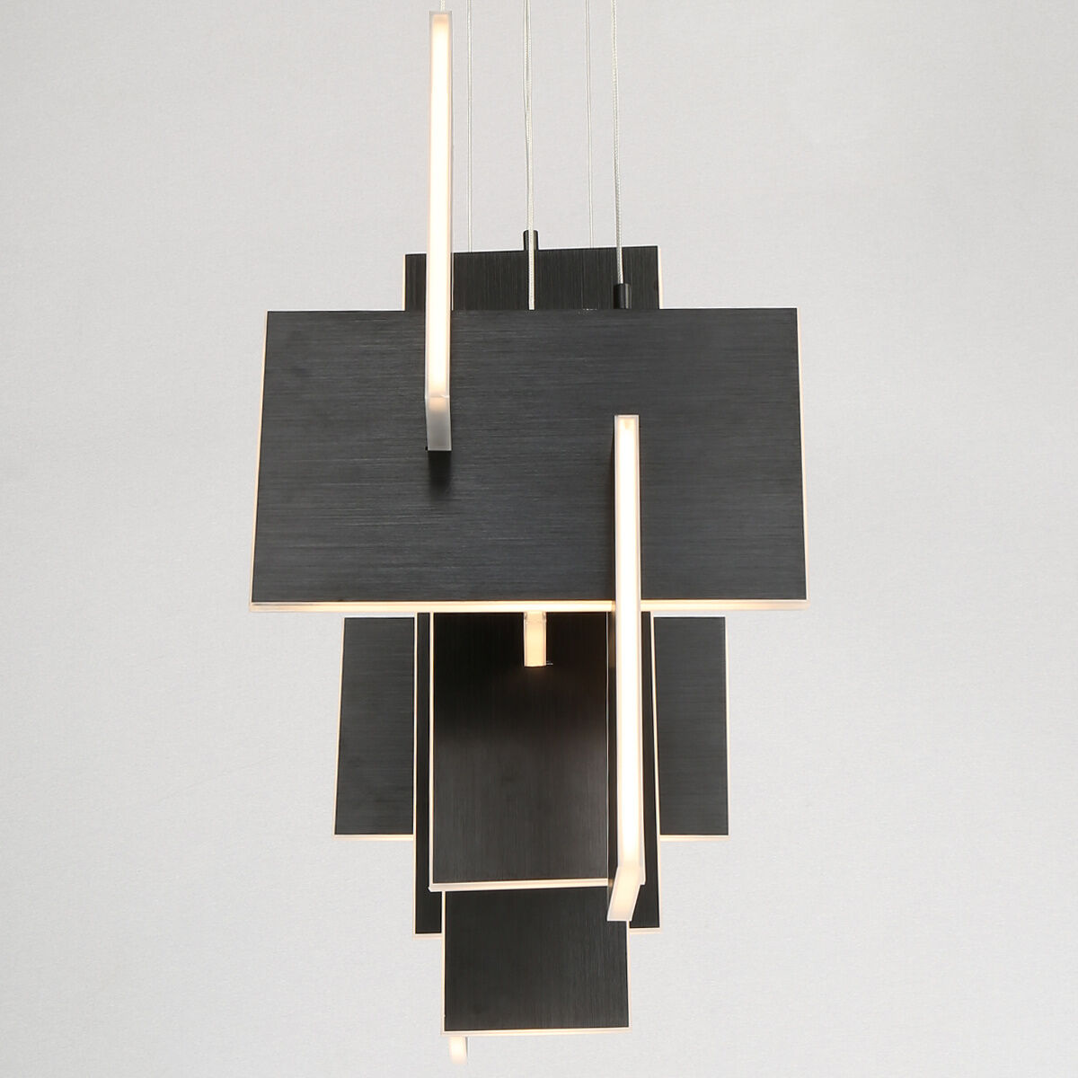 Coburg Linear Chandelier Ceiling Light in Black