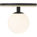 Carnagie LED 15 inch Matte Black Flush Mount Ceiling Light