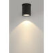 Plaza 100 LED 4.33 inch Black Outdoor Ceiling Mount