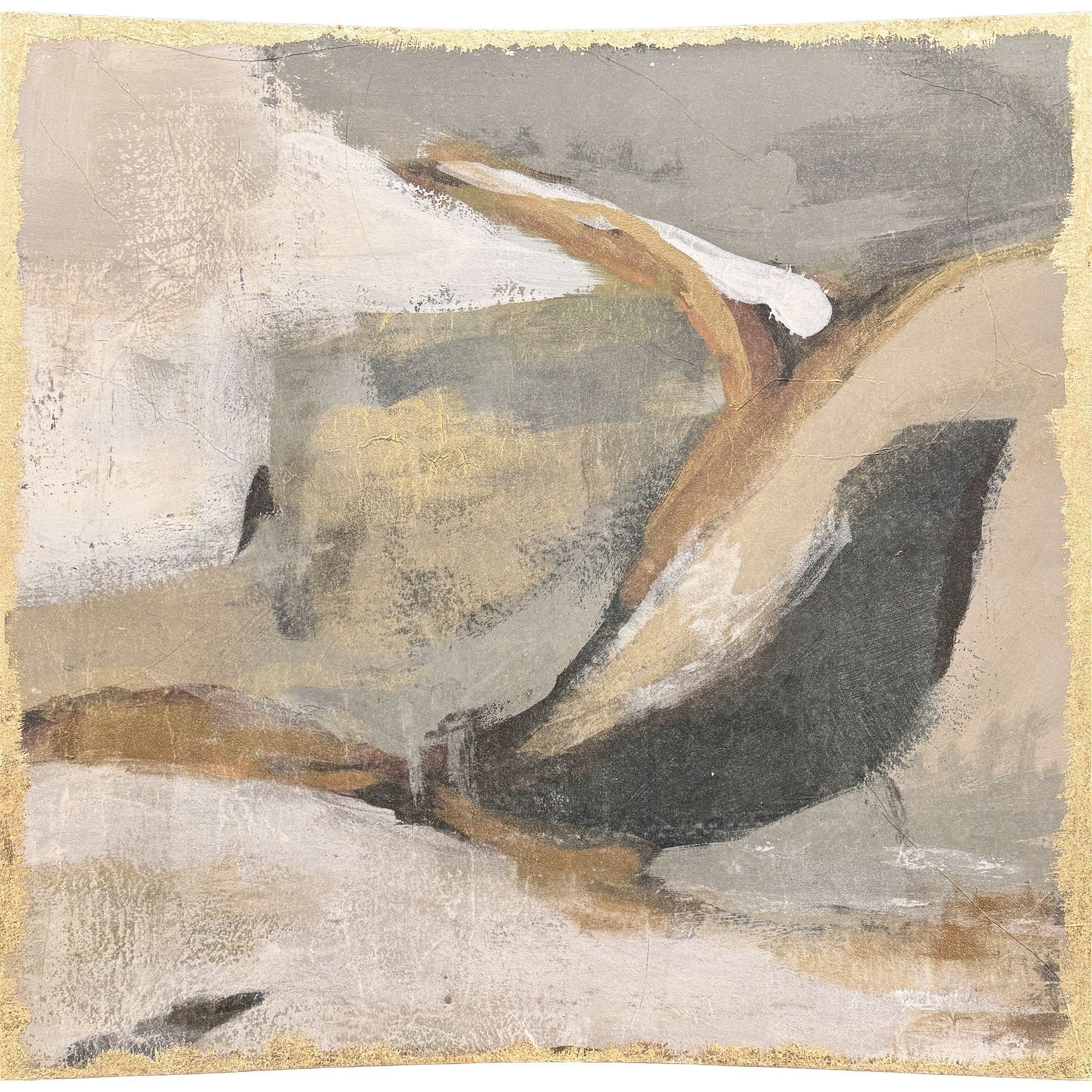 Transcend Beige and Green and Rust Wall Sculpture, The Studio