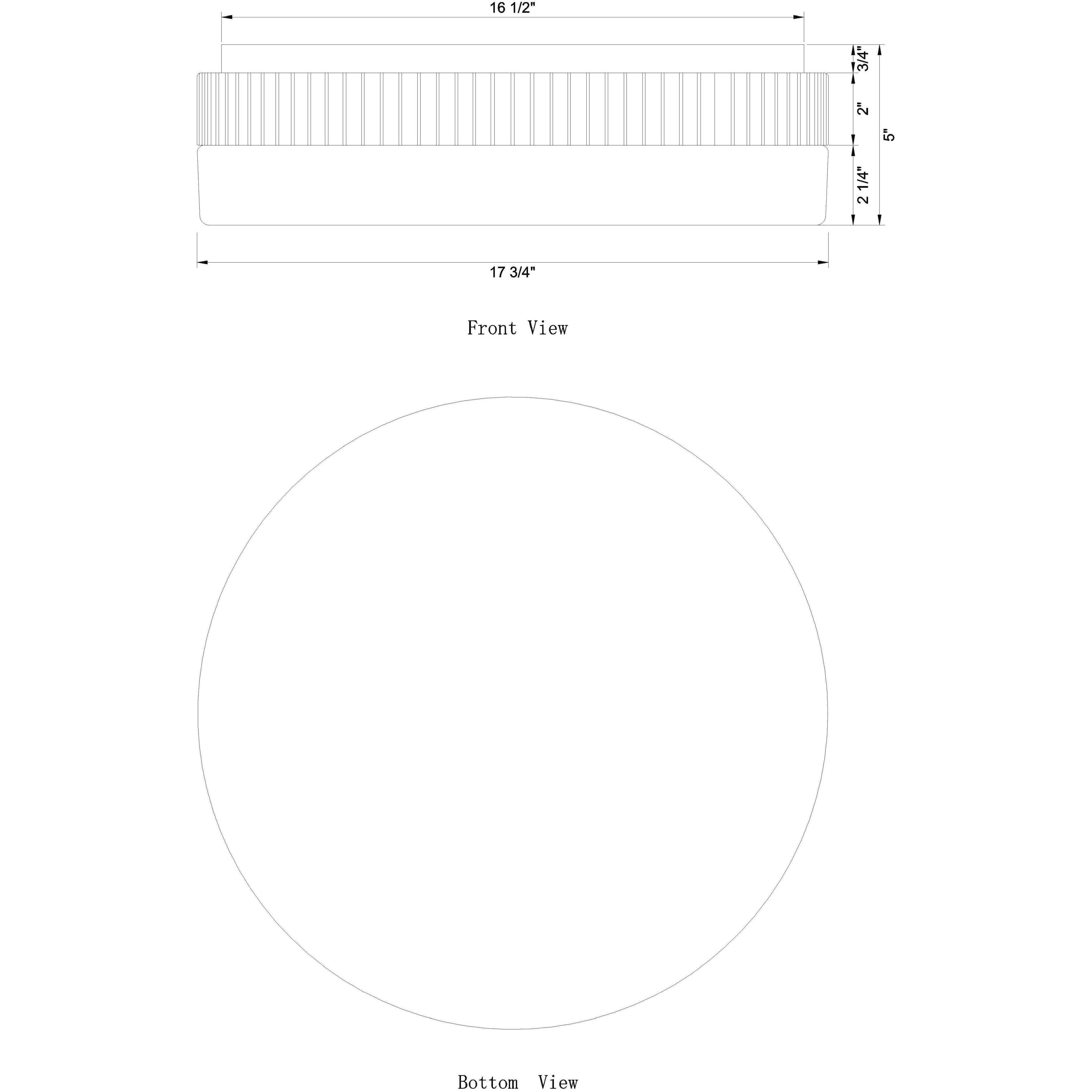 Purgos LED 17.75 inch Antique Brass Flush Mount Ceiling Light