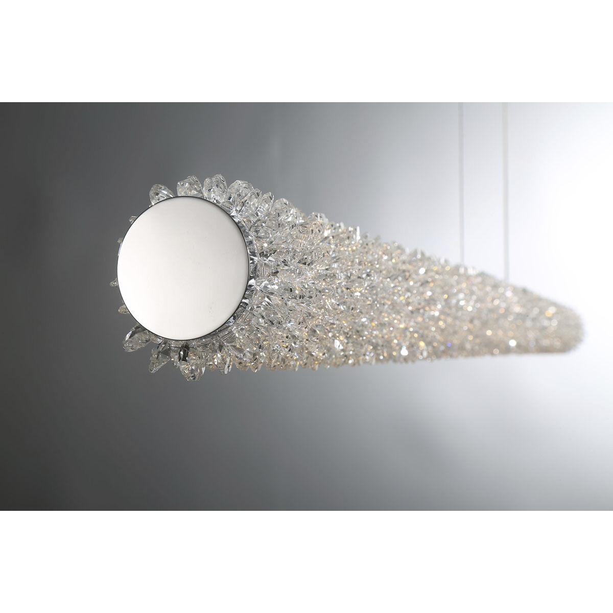 Sassi LED 3 inch Chrome Chandelier Ceiling Light, Small