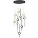 Barletta LED 24 inch Gold and Black Chandelier Ceiling Light