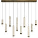 Cambre LED 50 inch Antique Brass Linear Chandelier Ceiling Light