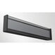 Dulton LED 24.4 inch Matte Black Outdoor Wall Sconce