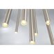 Santana LED 10 inch Brass Chandelier Ceiling Light