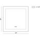 Anya 32 X 32 inch Anodized Silver LED Mirror
