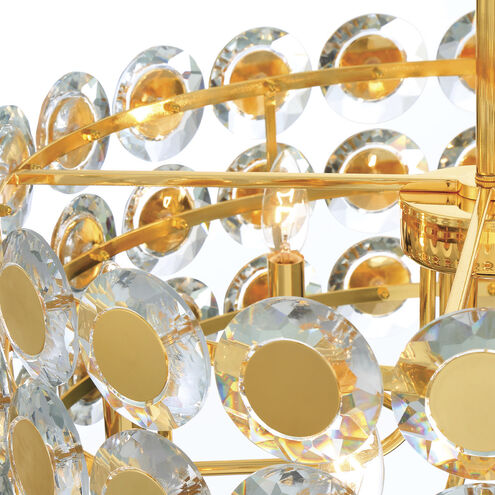 Perrene 6 Light 23.25 inch Gold Chandelier Ceiling Light