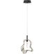 Norah 1 Light 5.5 inch Matte Black Standard Pendant Ceiling Light in Amber