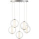 Atomo LED 25.75 inch Chrome Chandelier Ceiling Light