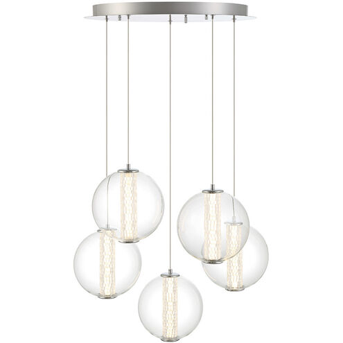Atomo LED 25.75 inch Chrome Chandelier Ceiling Light