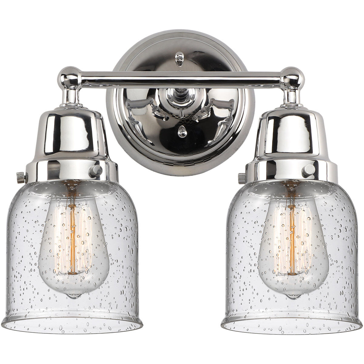 Aditi Small Bell LED 13 inch Polished Chrome Bath Vanity Light Wall Light, Aditi