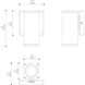 Arena 70 LED 6.3 inch Black Outdoor Wall Mount