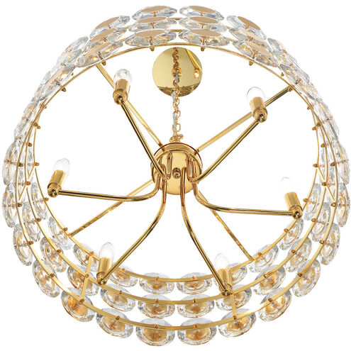 Perrene 6 Light 23.25 inch Gold Chandelier Ceiling Light