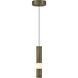 Ronda 1 Light 2 inch Weathered Brass Standard Pendant Ceiling Light