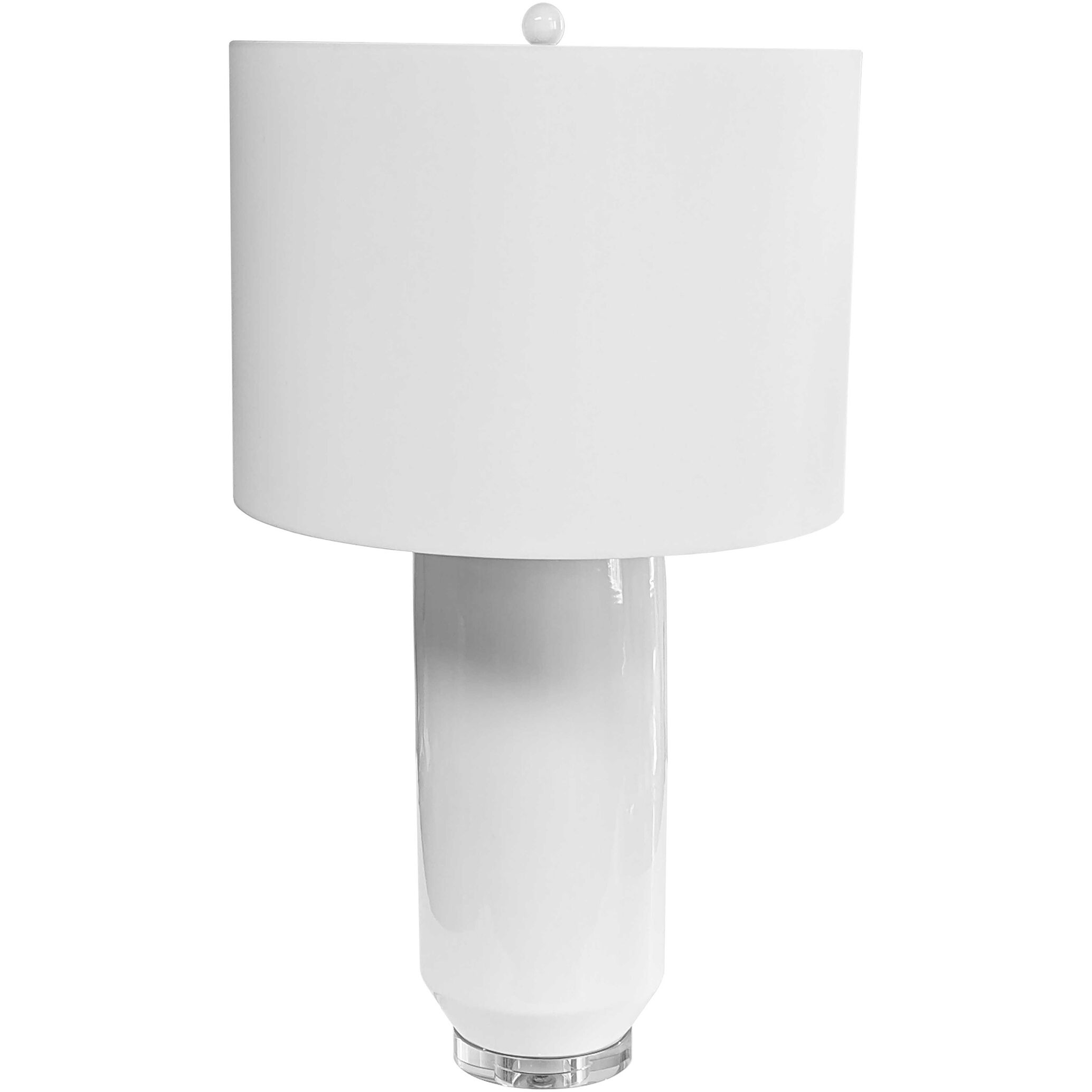 Goliath 34 inch 150.00 watt White Decorative Table Lamp Portable Light