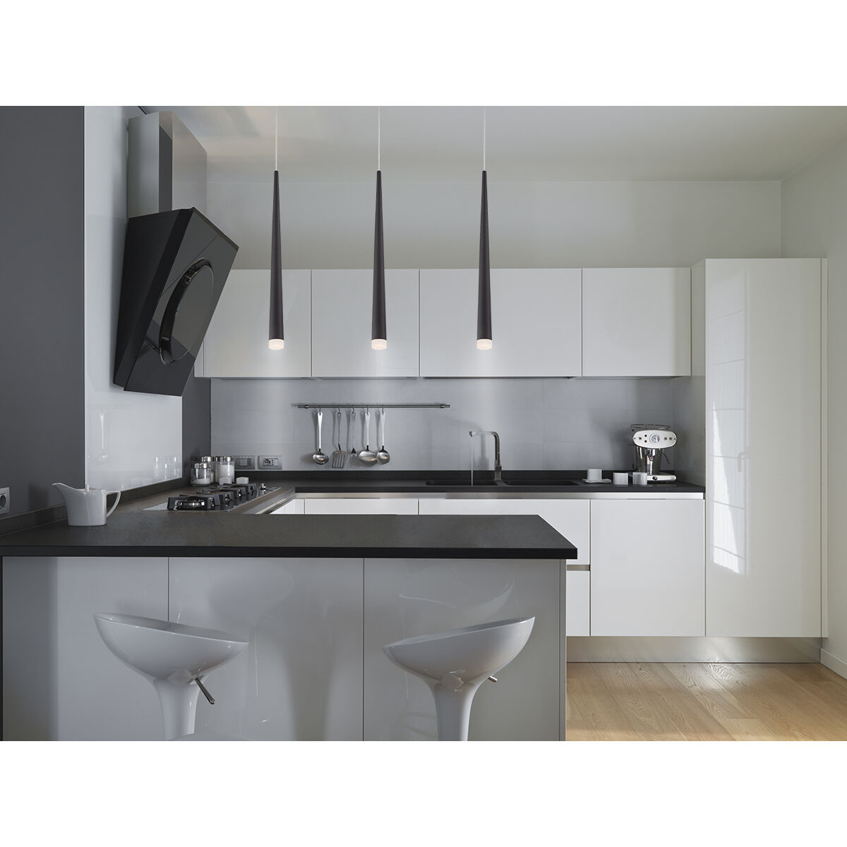 Tassone LED 2 inch Chrome Pendant Ceiling Light